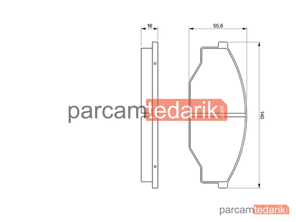 BOSCH 0986424382 | Fren Balatası — VW Taro, Toyota Hiace III, Toyota Hilux V Pick-Up