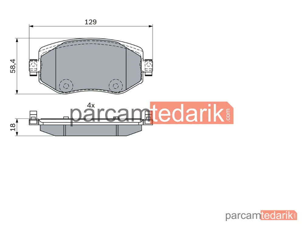 BOSCH 0986424386 | Fren Balatası (Ön) — Renault Megane IV Grandtour, Renault Megane IV