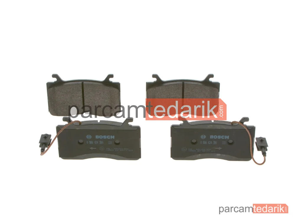 BOSCH 0986424390 | Fren Balatası (Ön) — Alfa Romeo Stelvio, Alfa Romeo Giulia