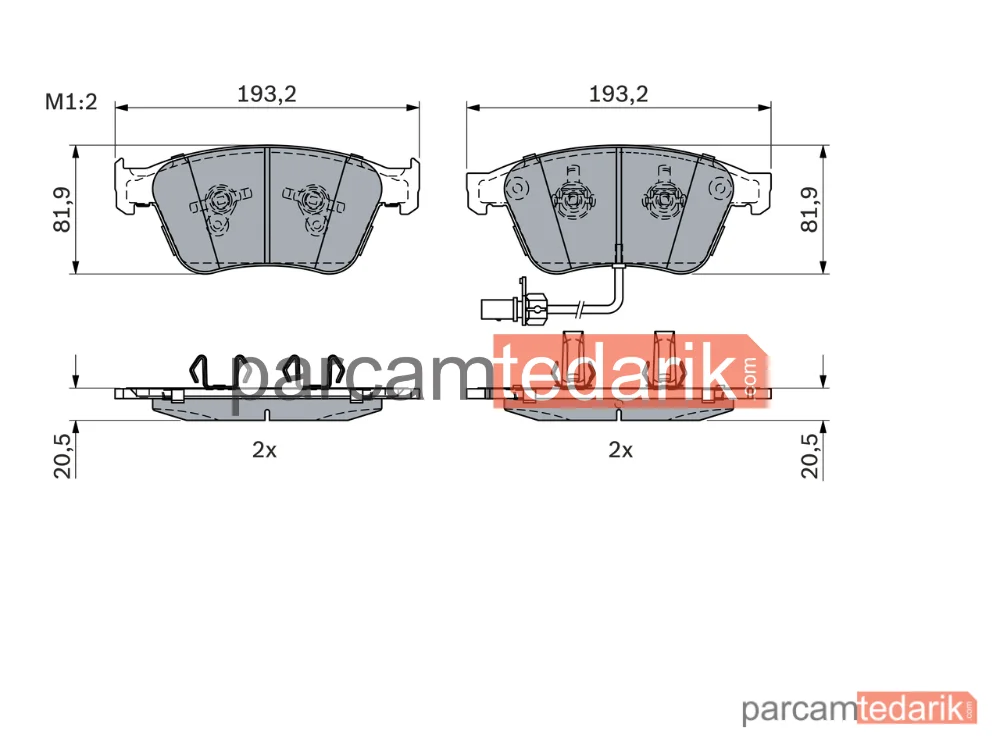 BOSCH 0986424397 | Fren Balatası (Ön) — Bentley Continental Coupe, Bentley Continental Cabrio