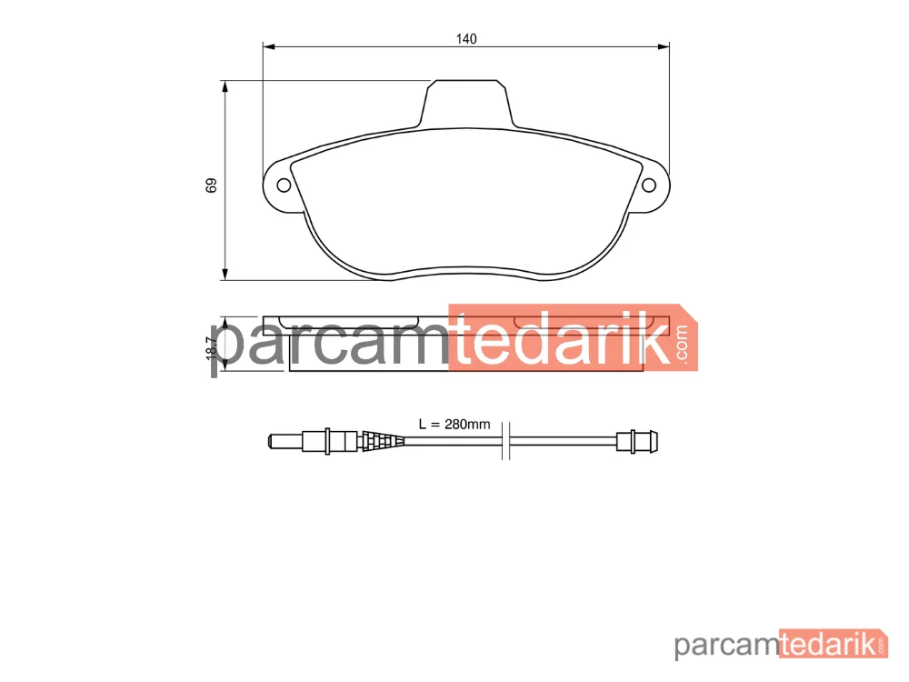 BOSCH 0986424415 | Fren Balatası (Ön) — Peugeot Expert, Fiat Scudo, Citroen Jumpy I