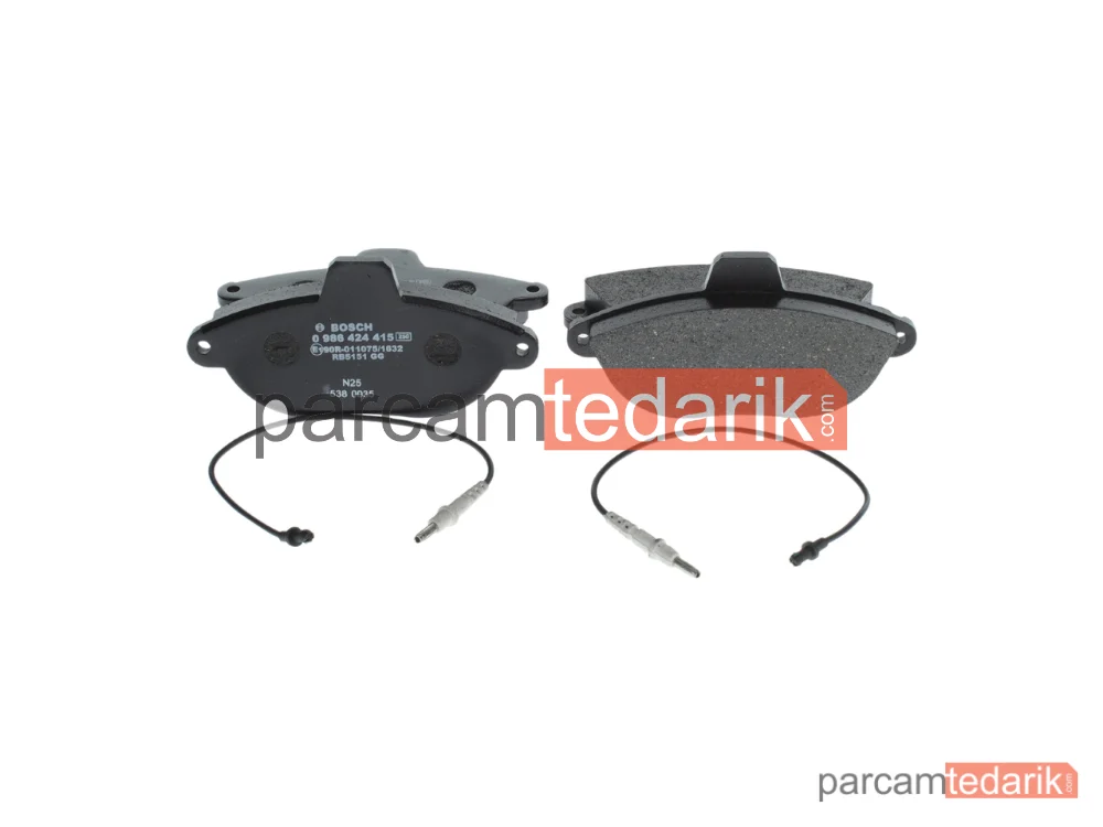 0986424415 | Fren Balatası (Ön) — Peugeot Expert, Fiat Scudo, Citroen Jumpy I