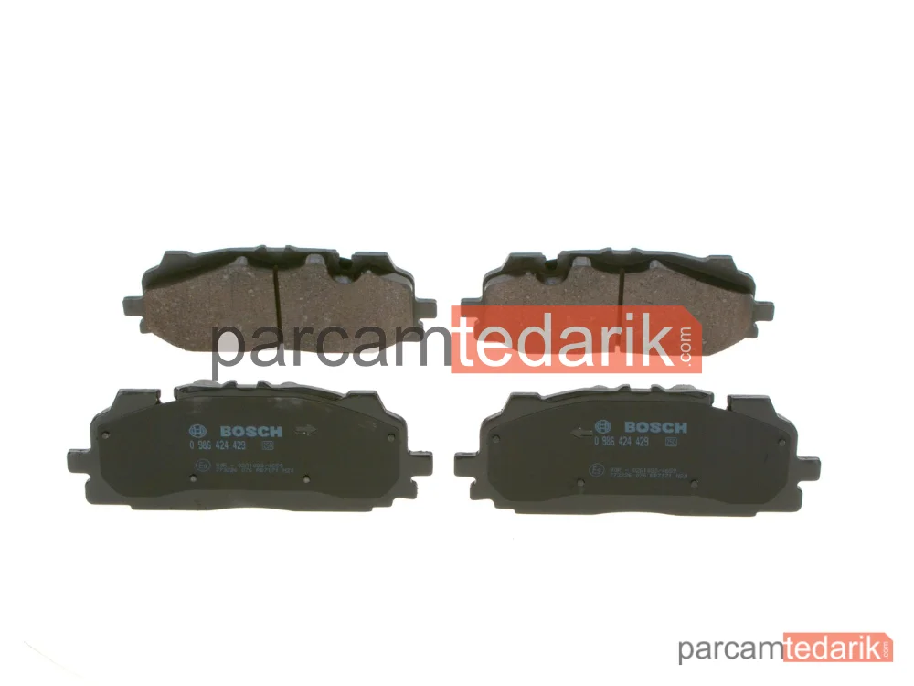 BOSCH 0986424429 | Fren Balatası (Ön) — Audi A4 B9, Audi A5, Audi A6 C8