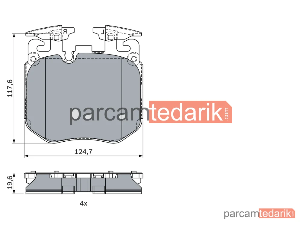 BOSCH 0986424431 | Fren Balatası — BMW 5, BMW 5 Touring, BMW 3