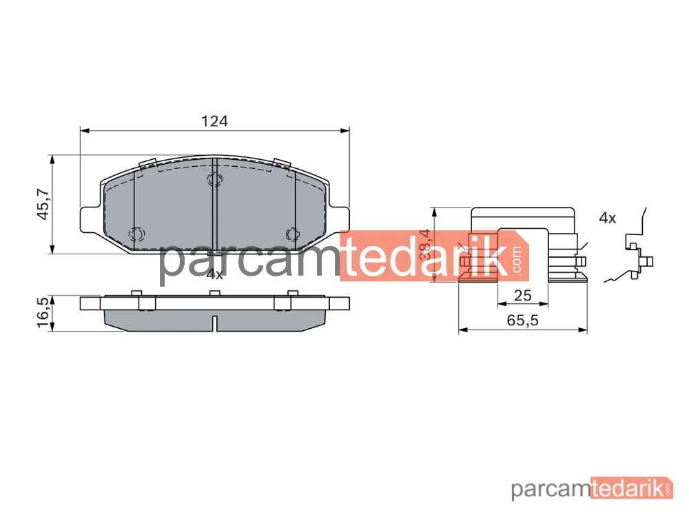 BOSCH 0986424440 | Fren Balatası
