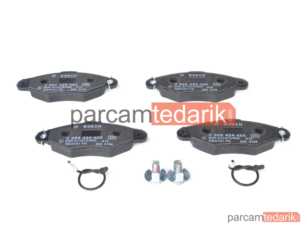 BOSCH 0986424455 | Fren Balatası — Renault Kangoo Express, Renault Kangoo, Nissan Kubistar