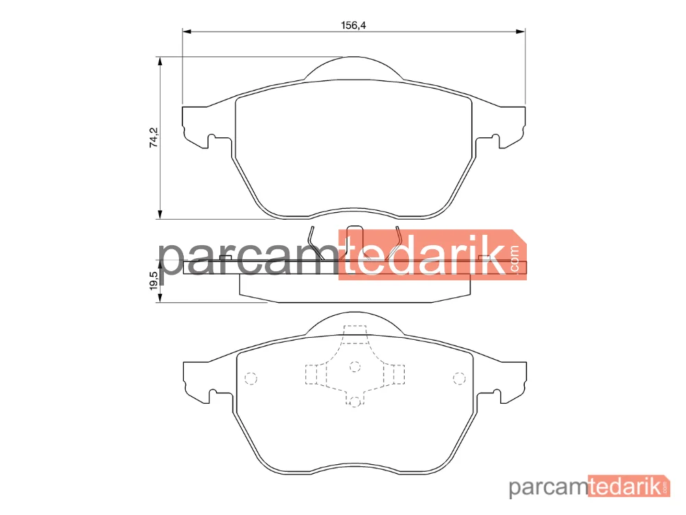BOSCH 0986424481 | Fren Balatası (Ön) — VW Passat B5, Audi A4 B5, VW Passat B5 Variant