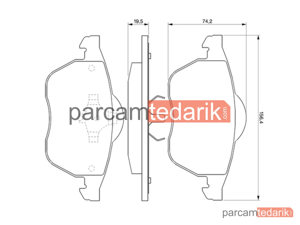 BOSCH 0986424481 | Fren Balatası (Ön) — VW Passat B5, Audi A4 B5, VW Passat B5 Variant