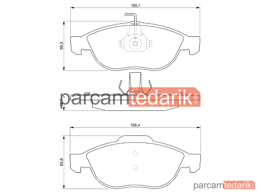 BOSCH 0986424507 | Fren Balatası (Ön) — Alfa Romeo 156, Fiat Ulysse, Alfa Romeo 156 Sportwagon