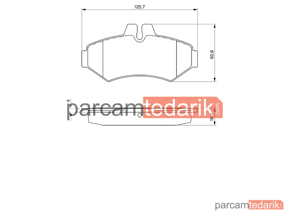 BOSCH 0986424516 | Fren Balatası (Arka) — Mercedes-Benz Sprinter 4-t, Mercedes-Benz Sprinter 3-t