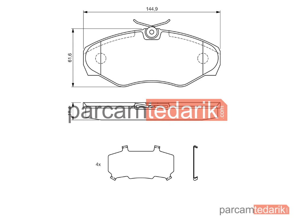 BOSCH 0986424531 | Fren Balatası — Renault Avantime, Renault Espace III