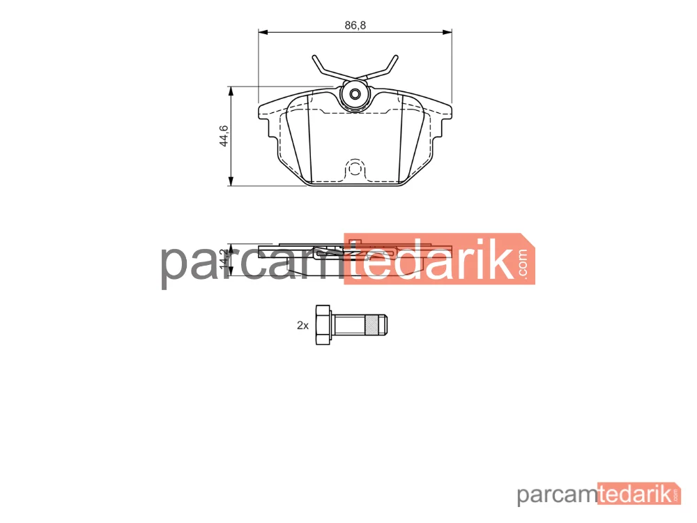 BOSCH 0986424545 | Fren Balatası (Arka) — Lancia Dedra SW, Alfa Romeo Gtv, Alfa Romeo Spider
