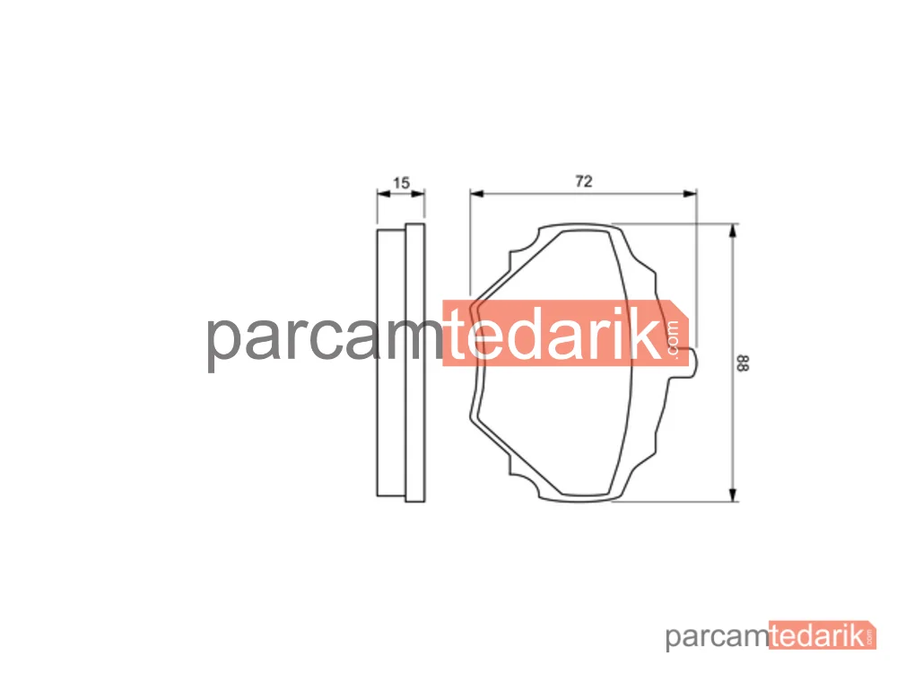 BOSCH 0986424563 | Fren Balatası (Arka) — Land Rover Range Rover I, Land Rover Discovery I