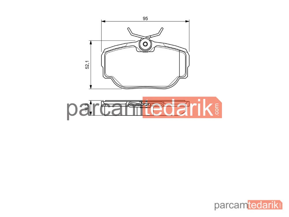 BOSCH 0986424564 | Fren Balatası (Arka) — Land Rover Range Rover II