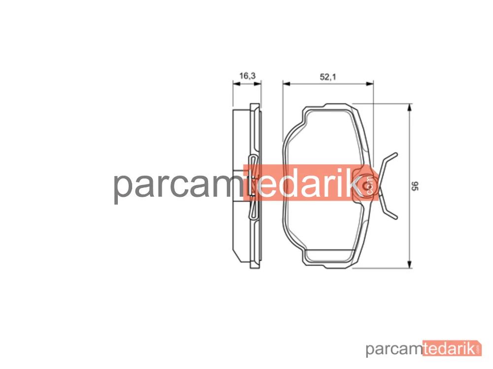 BOSCH 0986424564 | Fren Balatası (Arka) — Land Rover Range Rover II