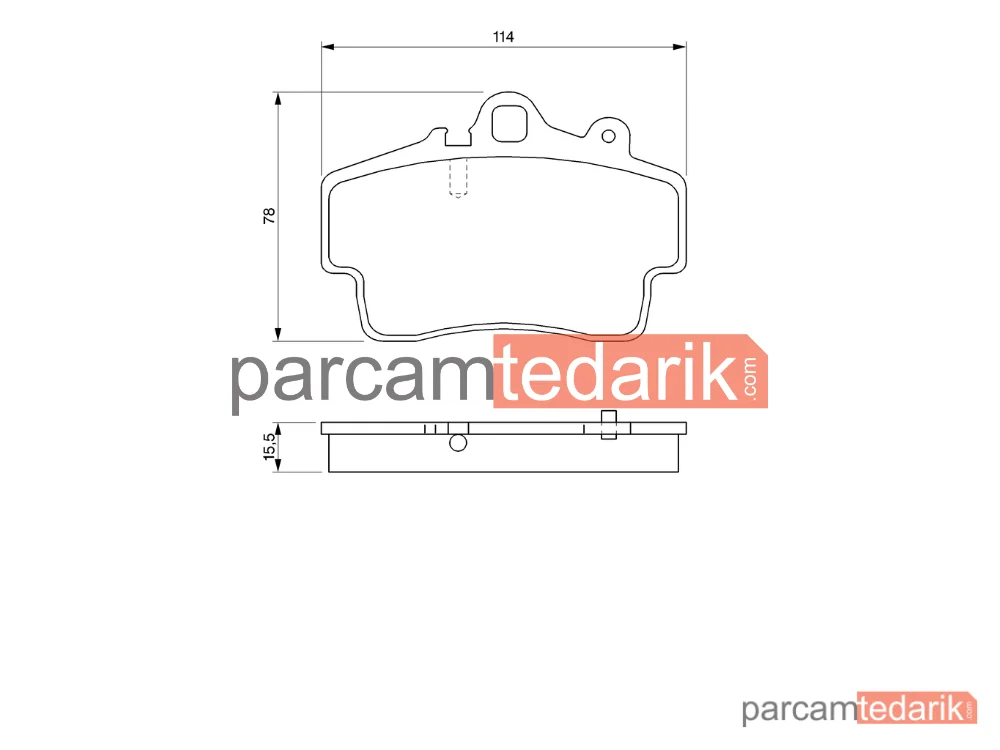 BOSCH 0986424570 | Fren Balatası (Ön) — Porsche Boxster, Porsche Cayman