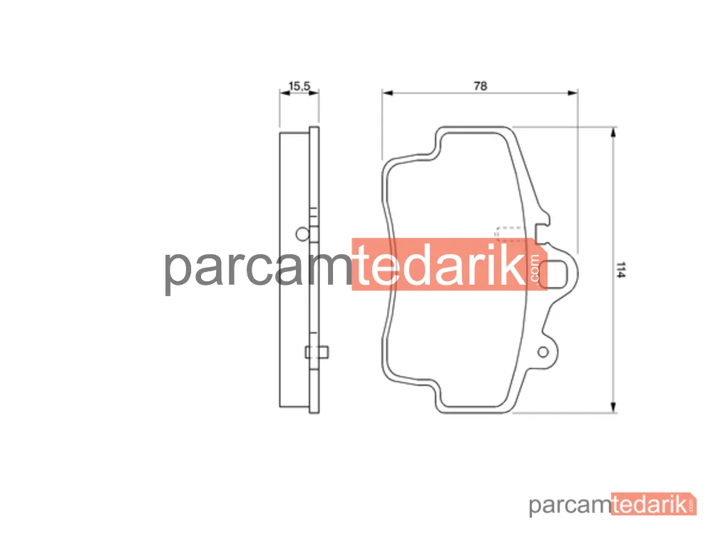 BOSCH 0986424570 | Fren Balatası (Ön) — Porsche Boxster, Porsche Cayman