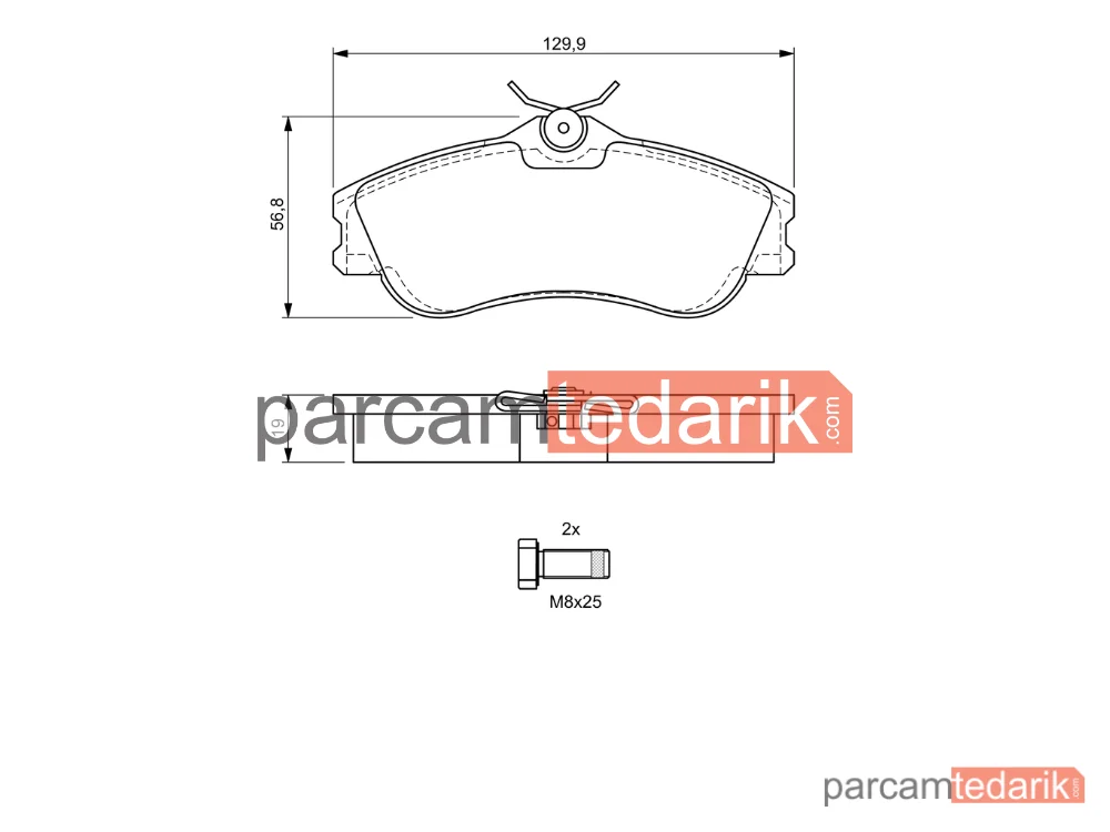 BOSCH 0986424583 | Fren Balatası (Ön) — Citroen Xsara Picasso
