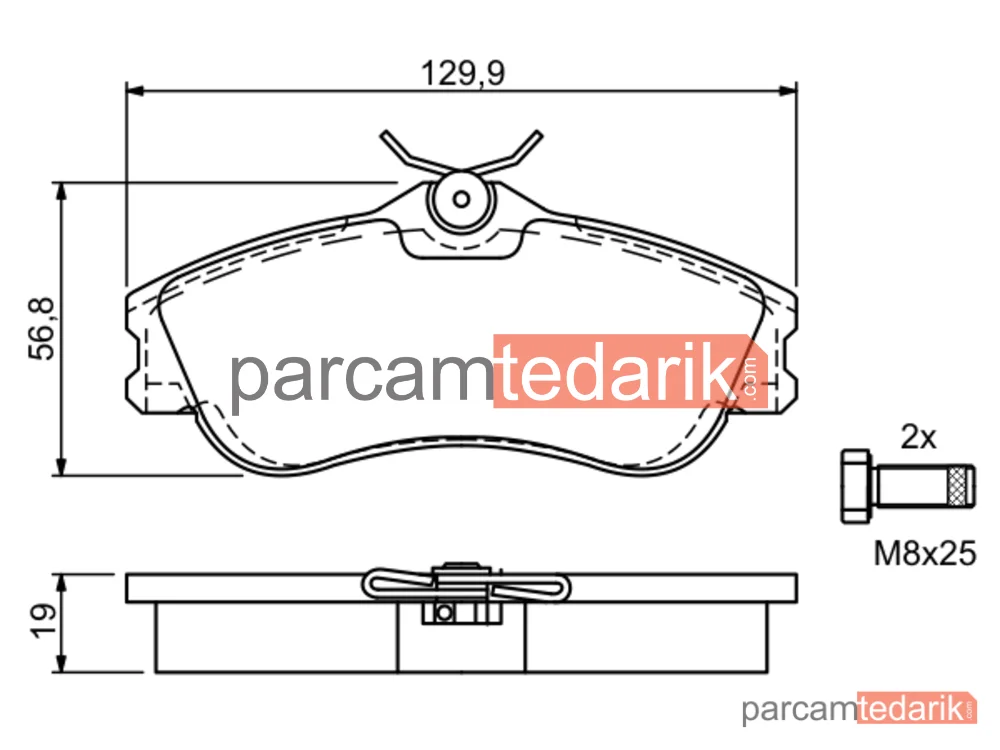 BOSCH 0986424583 | Fren Balatası (Ön) — Citroen Xsara Picasso