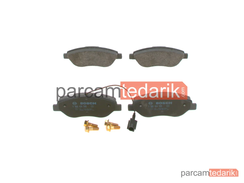 0986424595 | Fren Balatası (Ön) — Fiat Bravo II, Alfa Romeo Mito, Lancia Delta III