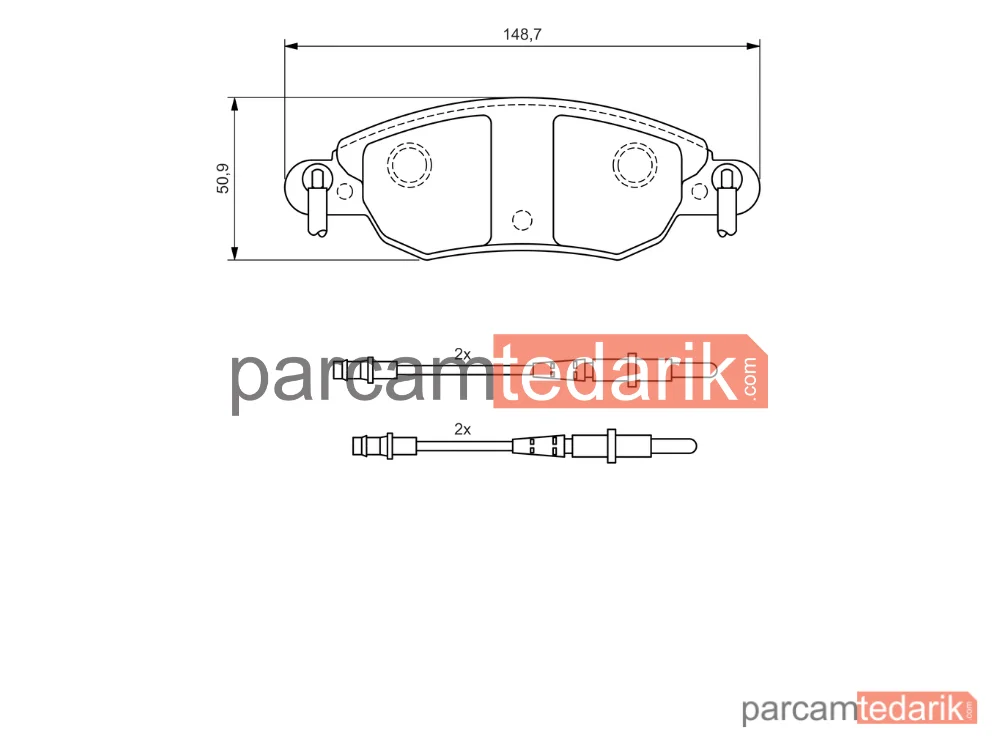 BOSCH 0986424598 | Fren Balatası (Ön) — Citroen C5 II