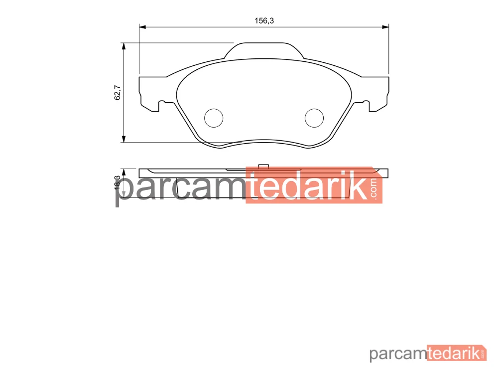 BOSCH 0986494034 | Fren Balatası (Ön) — Renault Megane II Coupé-Cabriolet, Renault Laguna II