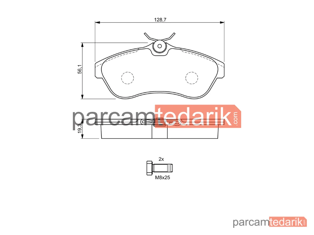 BOSCH 0986424635 | Fren Balatası — Citroen C3 Pluriel, Citroen C2, Citroen C3 I
