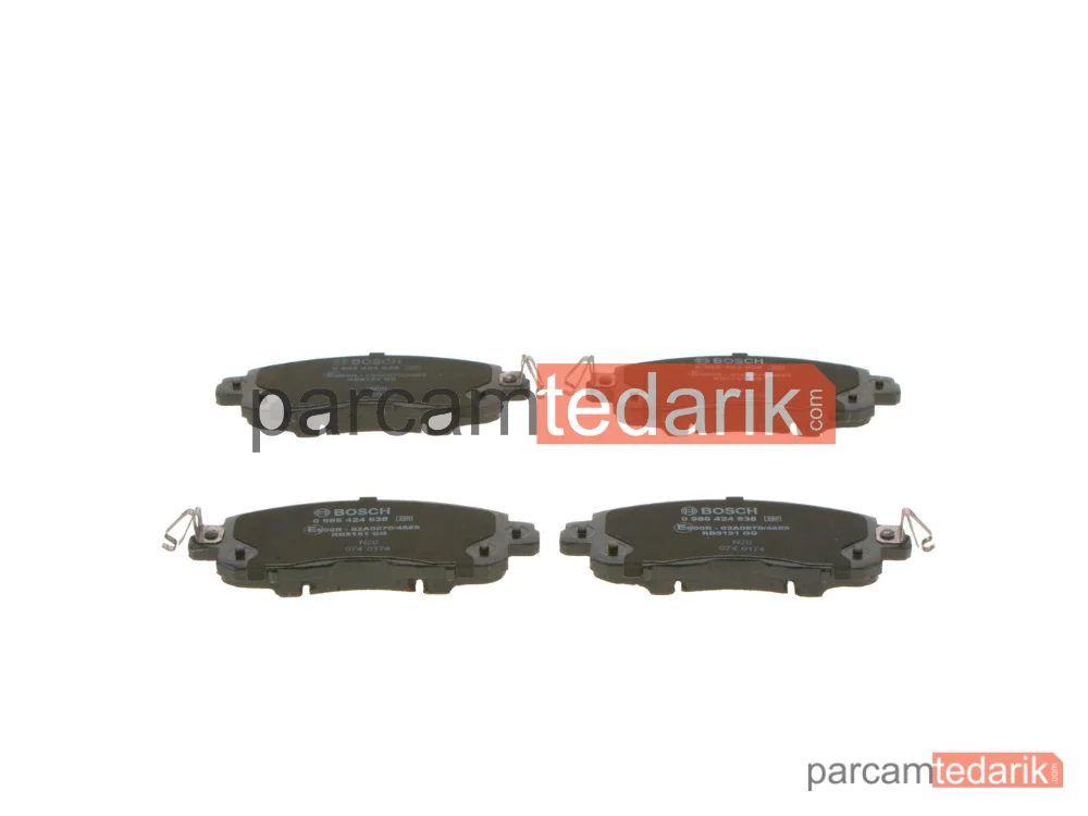 BOSCH 0986424638 | Fren Balatası (Ön) — Nissan Leaf