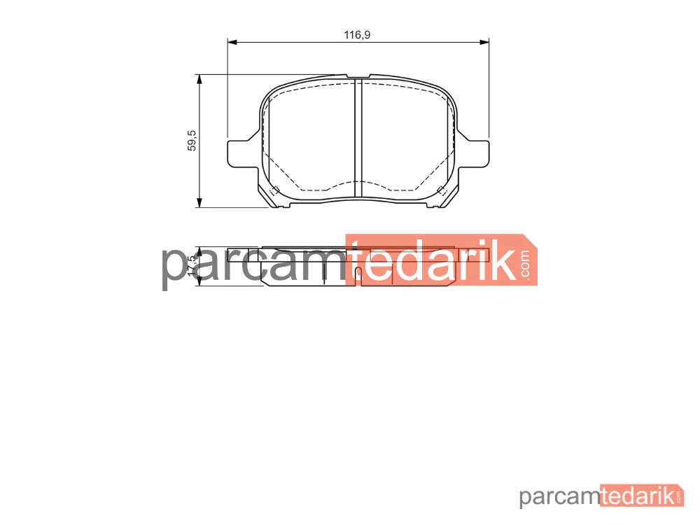 BOSCH 0986424639 | Fren Balatası — Toyota Camry, Toyota Previa II, Lexus RX