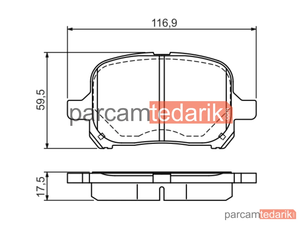 BOSCH 0986424639 | Fren Balatası — Toyota Camry, Toyota Previa II, Lexus RX
