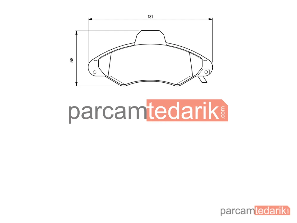 BOSCH 0986424644 | Fren Balatası (Ön) — Ford Escort V, Ford Orion III, Ford Escort VI