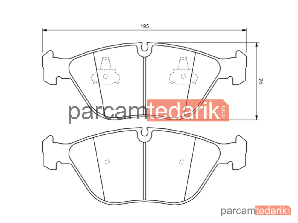 BOSCH 0986424649 | Fren Balatası (Ön) — VW Passat B5.5, VW Passat B5.5 Variant, Audi A8 D2