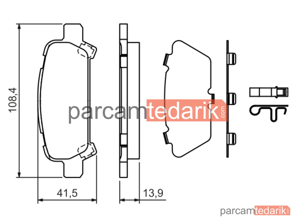 BOSCH 0986424650 | Fren Balatası (Arka) — Subaru Forester, Subaru Legacy III, Subaru Impreza