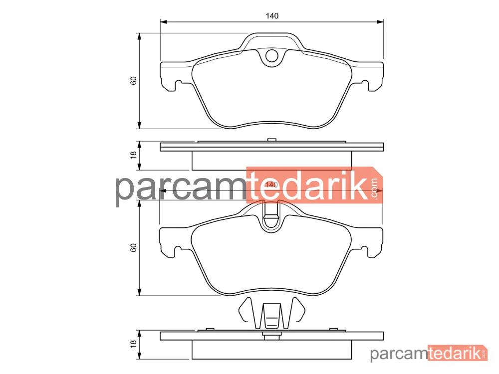BOSCH 0986424652 | Fren Balatası (Ön) — Mini Cabrio, Mini