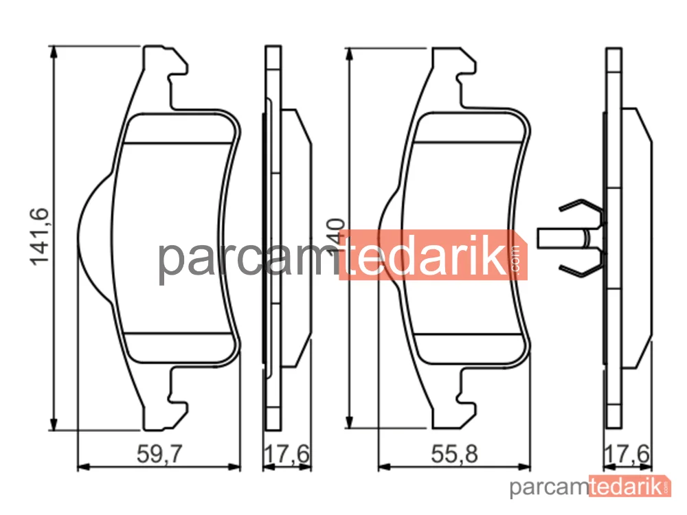BOSCH 0986424665 | Fren Balatası (Arka) — Jeep Grand Cherokee II