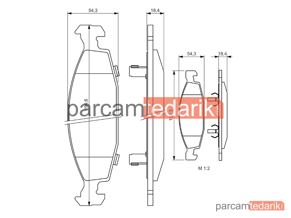 BOSCH 0986424666 | Fren Balatası (Ön) — Jeep Grand Cherokee II