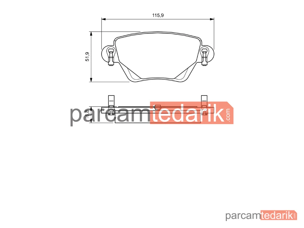 BOSCH 0986494046 | Fren Balatası (Arka)