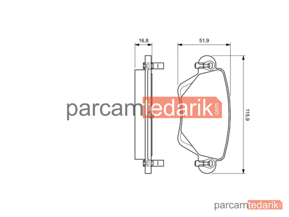 BOSCH 0986494046 | Fren Balatası (Arka)
