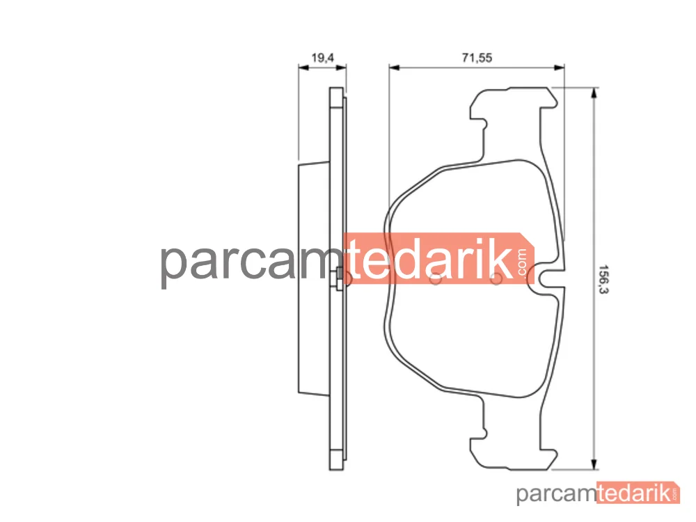 BOSCH 0986424687 | Fren Balatası — Land Rover Range Rover III