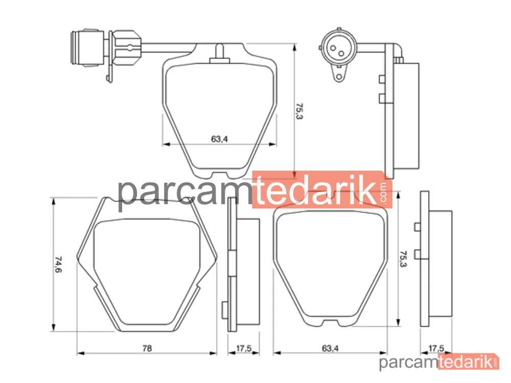 BOSCH 0986424689 | Fren Balatası (Ön) — Audi A8 D2, Audi A6 C4, Audi 100 C4