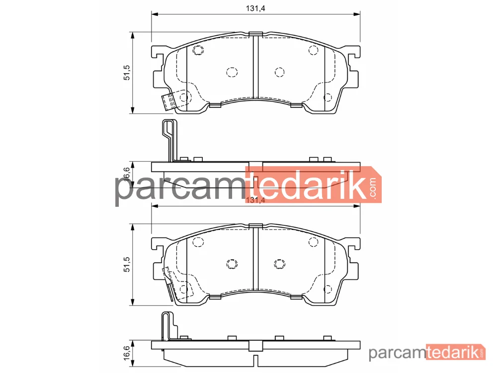 BOSCH 0986424694 | Fren Balatası — Mazda 626 V, Mazda 323 S VI, Mazda 323 F VI