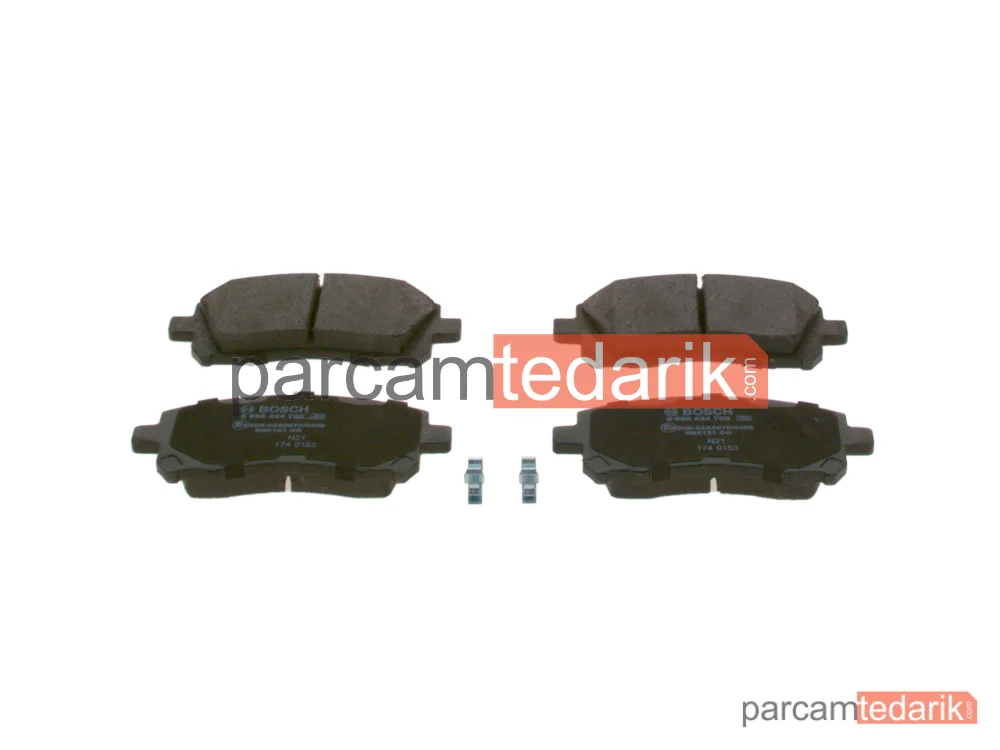 0986424700 | Fren Balatası (Ön) — Subaru Forester, Subaru Legacy III, Subaru Impreza