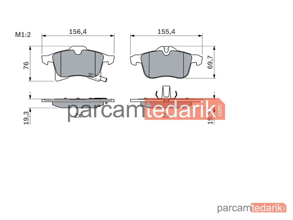 BOSCH 0986424707 | Fren Balatası — Opel Astra H, Opel Corsa E, Opel Astra H GTC
