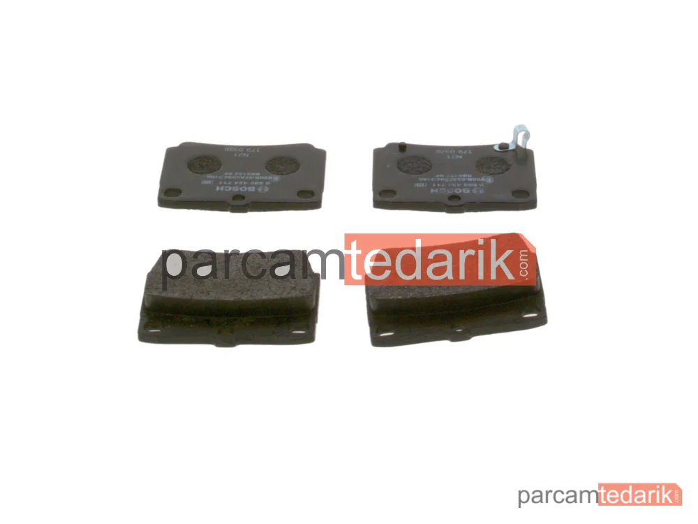 BOSCH 0986424711 | Fren Balatası (Arka) — Mitsubishi Pajero Sport I, Mitsubishi Pajero Sport III