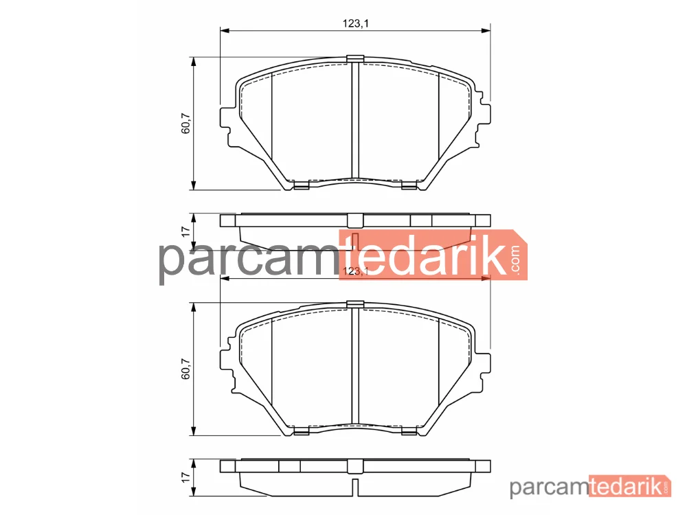 BOSCH 0986424719 | Fren Balatası — Toyota Rav 4 II