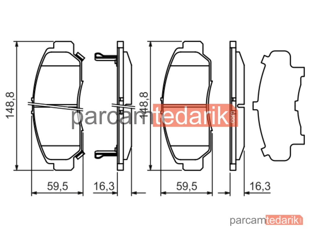 BOSCH 0986424722 | Fren Balatası — Honda Civic VIII, Honda Fr-V, Honda Accord VII