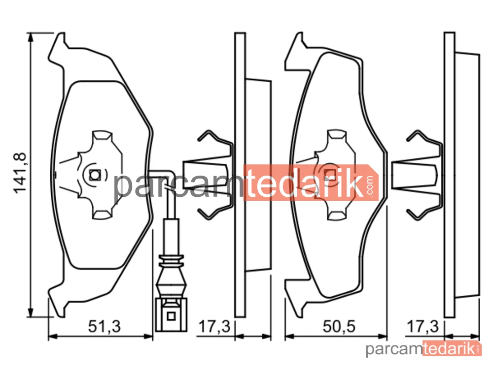 BOSCH 0986424723 | Fren Balatası — Skoda Fabia I, Skoda Fabia I Combi, Skoda Fabia I Praktik
