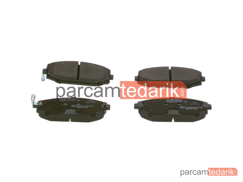 0986424727 | Fren Balatası (Ön) — Hyundai Galloper II, Hyundai Galloper I, Hyundai Sonata IV
