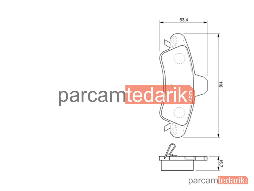 BOSCH 0986424744 | Fren Balatası (Arka) — Ford Mondeo II
