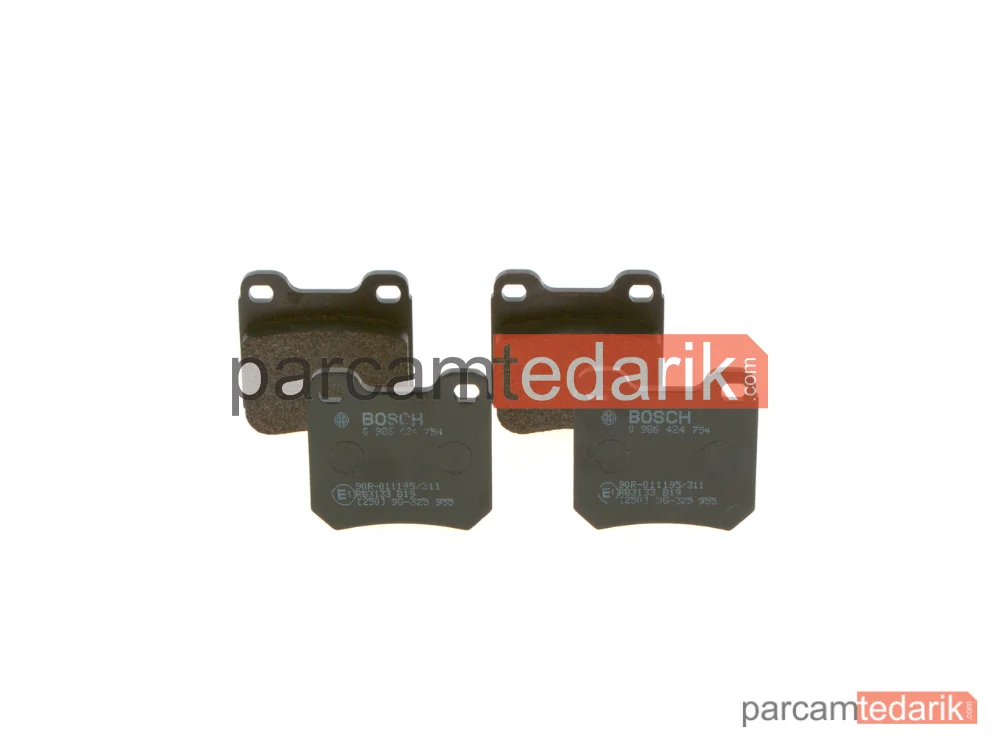 BOSCH 0986424754 | Fren Balatası (Arka) — Saab 9-5, Chevrolet Astra, Chevrolet Vectra